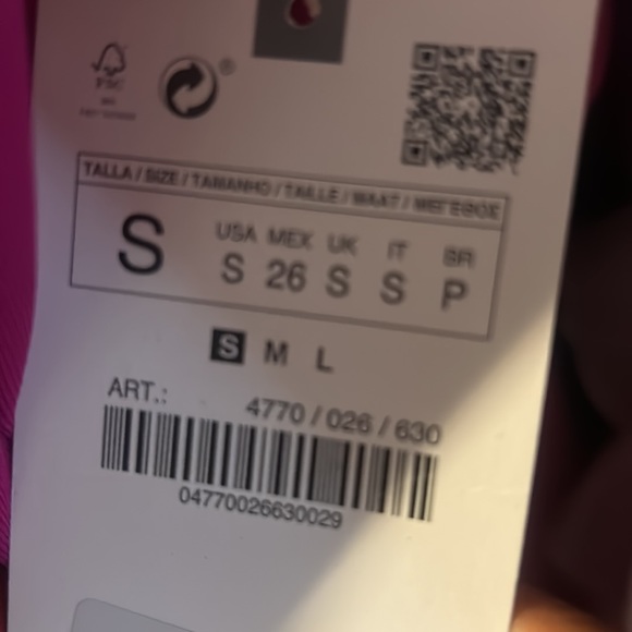 NWT ZARA 2pcs ASYMMETRIC TOP AND DRAPED SIDE SKIRT IN SIZE S - Picture 8 of 8